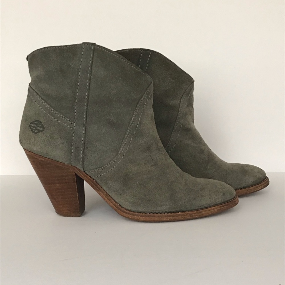 Grey Suede Bootie